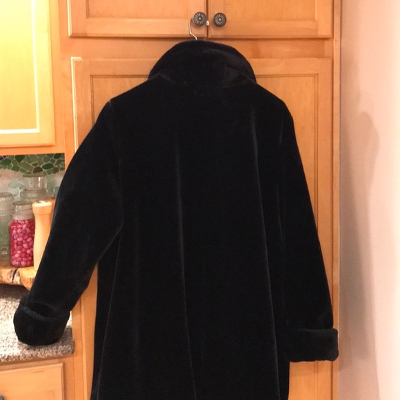 NWOT Women’s Dennis Basso faux fur coat - black - 3X - Picture 5 of 11